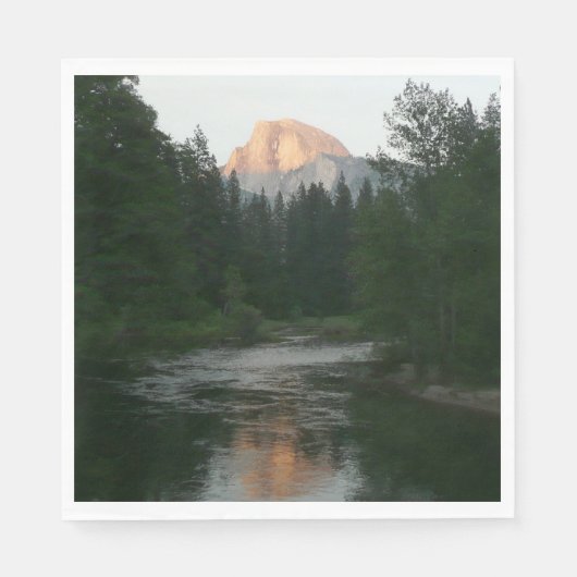 Halve Dome Sunset in Yosemite National Park Servet (Voorkant)