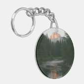 Halve Dome Sunset in Yosemite National Park Sleutelhanger (Voorkant Links)