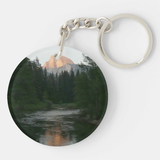 Halve Dome Sunset in Yosemite National Park Sleutelhanger (Achterkant)