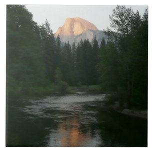 Halve Dome Sunset in Yosemite National Park Tegeltje