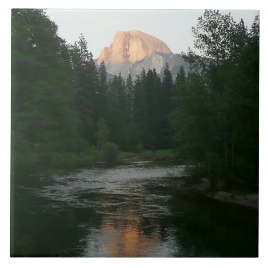 Halve Dome Sunset in Yosemite National Park Tegeltje (Voorkant)