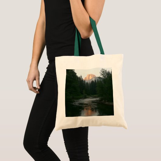 Halve Dome Sunset in Yosemite National Park Tote Bag (Voorkant (product))