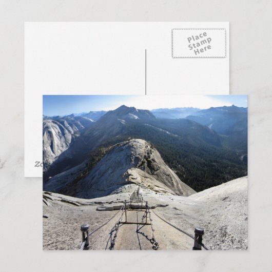 Halve dome uit de kabels - Yosemite Briefkaart (Voorkant / Achterkant)