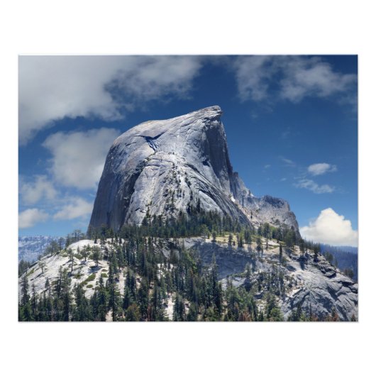 Halve Dome uit Noord-Yosemite Foto Afdruk (Voorkant)
