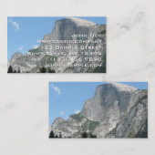 Halve Dome van de zijkant van het Nationaal Park Y Visitekaartje (Voorkant / Achterkant)