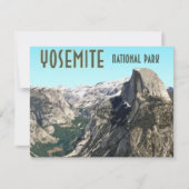 Halve Dome Yosemite National Park  platte Kaart (Voorkant)