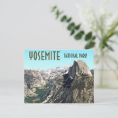 Halve Dome Yosemite National Park  platte Kaart (Staand voorkant)