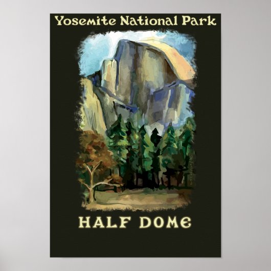 Halve Dome, Yosemite National Park Poster (Voorkant)