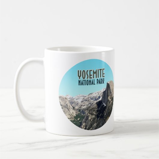 Halve Dome Yosemite National Park Souvenir Koffiemok (Links)