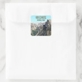 Halve Dome Yosemite National Park  Souvenir Vierkante Sticker (Tas)