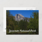 Halve Dome Yosemite National Park Travel Briefkaar Briefkaart (Voorkant / Achterkant)