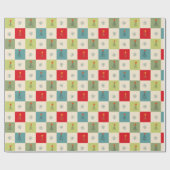 Halve eeuw kerstcheques cadeaupapier (Vlak)