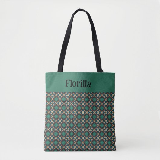 Halve en halve Canvas tas (Voorkant)