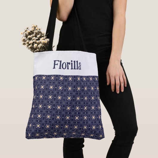 Halve en halve Canvas tas (Dichtbij)