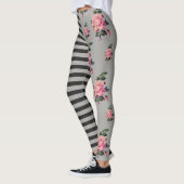 Halve en halve streep en Roos Leggings (Links)