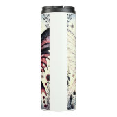 Halve engel duivel donkere schoonheid gebroken vle thermosbeker (Achterkant)