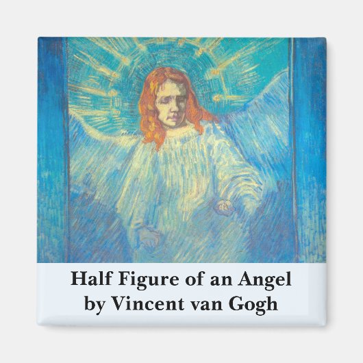 Halve figuur van een engel door Vincent van Gogh Magneet (Voorkant)