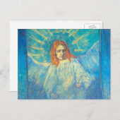 Halve figuur van een engel van Vincent van Gogh Briefkaart (Voorkant / Achterkant)