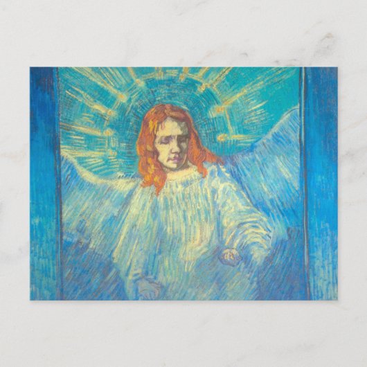 Halve figuur van een engel van Vincent van Gogh Briefkaart (Voorkant)