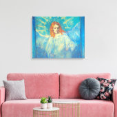 Halve figuur van een engel van Vincent van Gogh Canvas Afdruk (Insitu (Woonkamer))