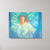 Halve figuur van een engel van Vincent van Gogh Canvas Afdruk (Voorkant)