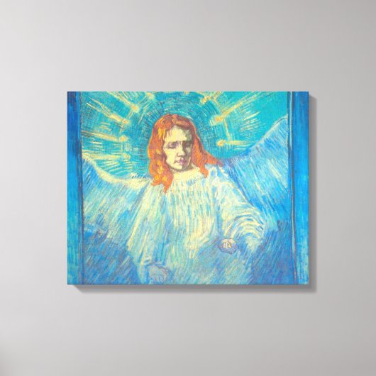 Halve figuur van een engel van Vincent van Gogh Canvas Afdruk (Voorkant)