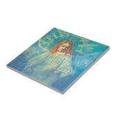 Halve figuur van een engel van Vincent van Gogh Tegeltje (Zijkant)