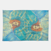 Halve figuur van een engel van Vincent van Gogh Theedoek (Horizontaal)