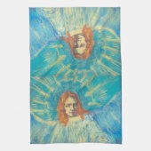 Halve figuur van een engel van Vincent van Gogh Theedoek (Verticaal)