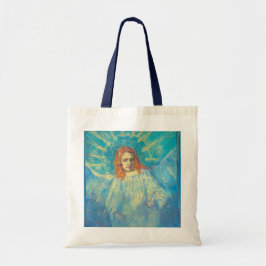 Halve figuur van een engel van Vincent van Gogh Tote Bag