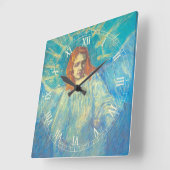 Halve figuur van een engel van Vincent van Gogh Vierkante Klok (Hoek)