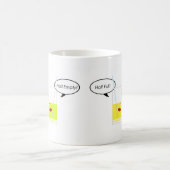 Halve glas versus halfleeg glas koffiemok (Center)