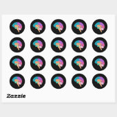Halve Hersenen Science Sticker (Vel)