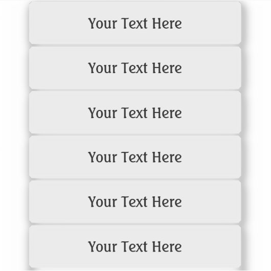 Halve inch tegen 3 inch brede transparante labels (Voorkant)