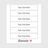 Halve inch tegen 3 inch brede transparante labels (Vel)