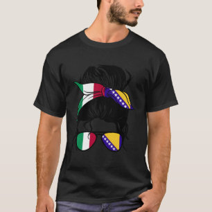 Halve Italiaans Half Bosnisch Italië en Bosnië Mix T-shirt