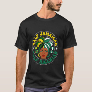 Halve Jamaicaanse Halve Nigeriaanse Vrouwen Nigeri T-shirt