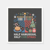 Halve Kerst Halve Chanoeka Christmukkah Grappig Servet (Voorkant)