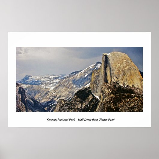HALVE KOEPEL GEZIEN VANAF GLACIER POINT POSTER (Voorkant)
