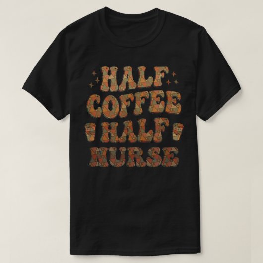 Halve koffie136 t-shirt (Design voorkant)