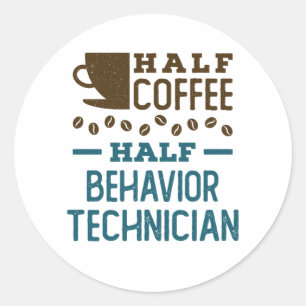 Halve koffie ABA RBT van de Technicus van het Halv Ronde Sticker