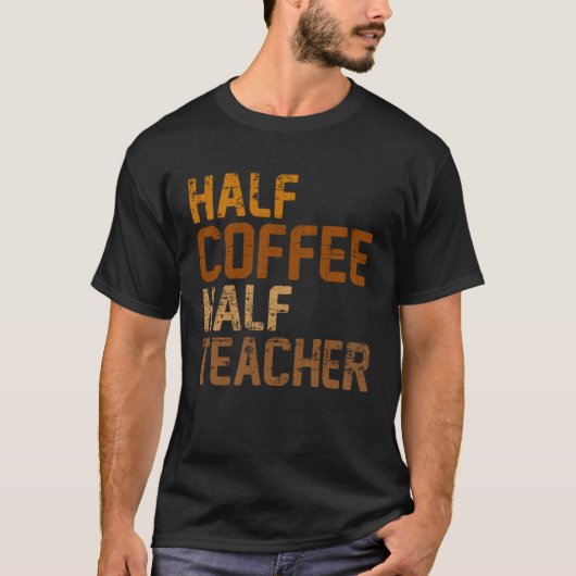 Halve koffie drinker Barista Es T-shirt (Voorkant)