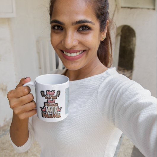 ☕️halve koffie, 💕half mens, allemaal mama🍎 koffiemok