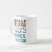 Halve koffie Halve Aerobics Instructor Koffiemok (Voorkant links)