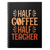 Halve koffie halve leraar notitieboek (Voorkant)