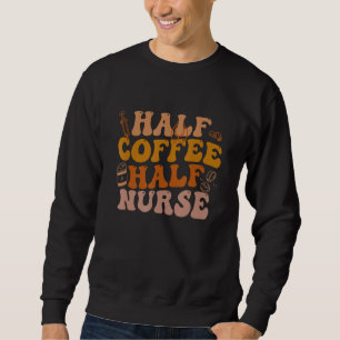 Halve koffie Halve zurse Groovy Colors RN LPN Medi Trui