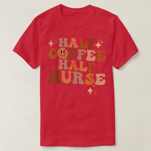 Halve koffie t-shirt (Design voorkant)