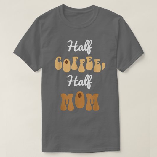 Halve koffie t-shirt (Design voorkant)