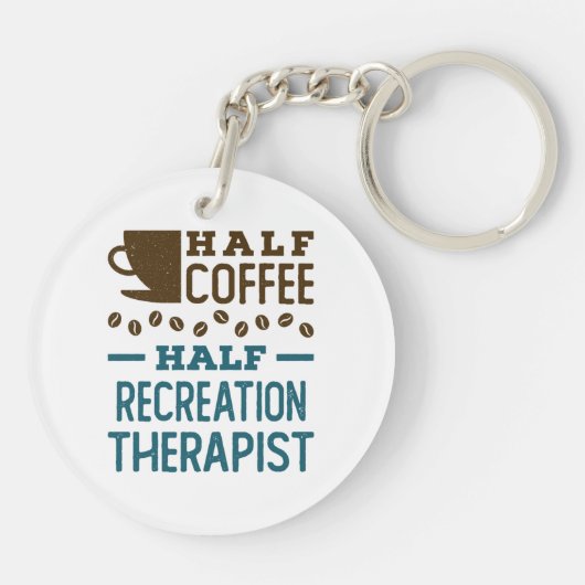 Halve koffie Therapist Sleutelhanger (Achterkant)