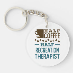 Halve koffie Therapist Sleutelhanger